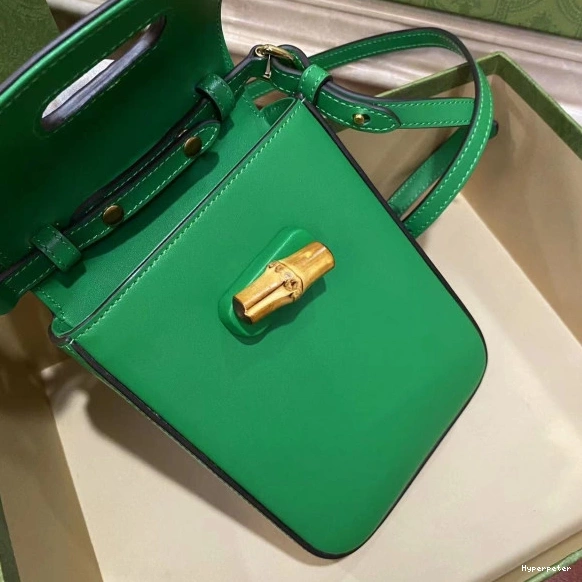 Hyper Peter handbag mini Gucci Bamboo 0730
